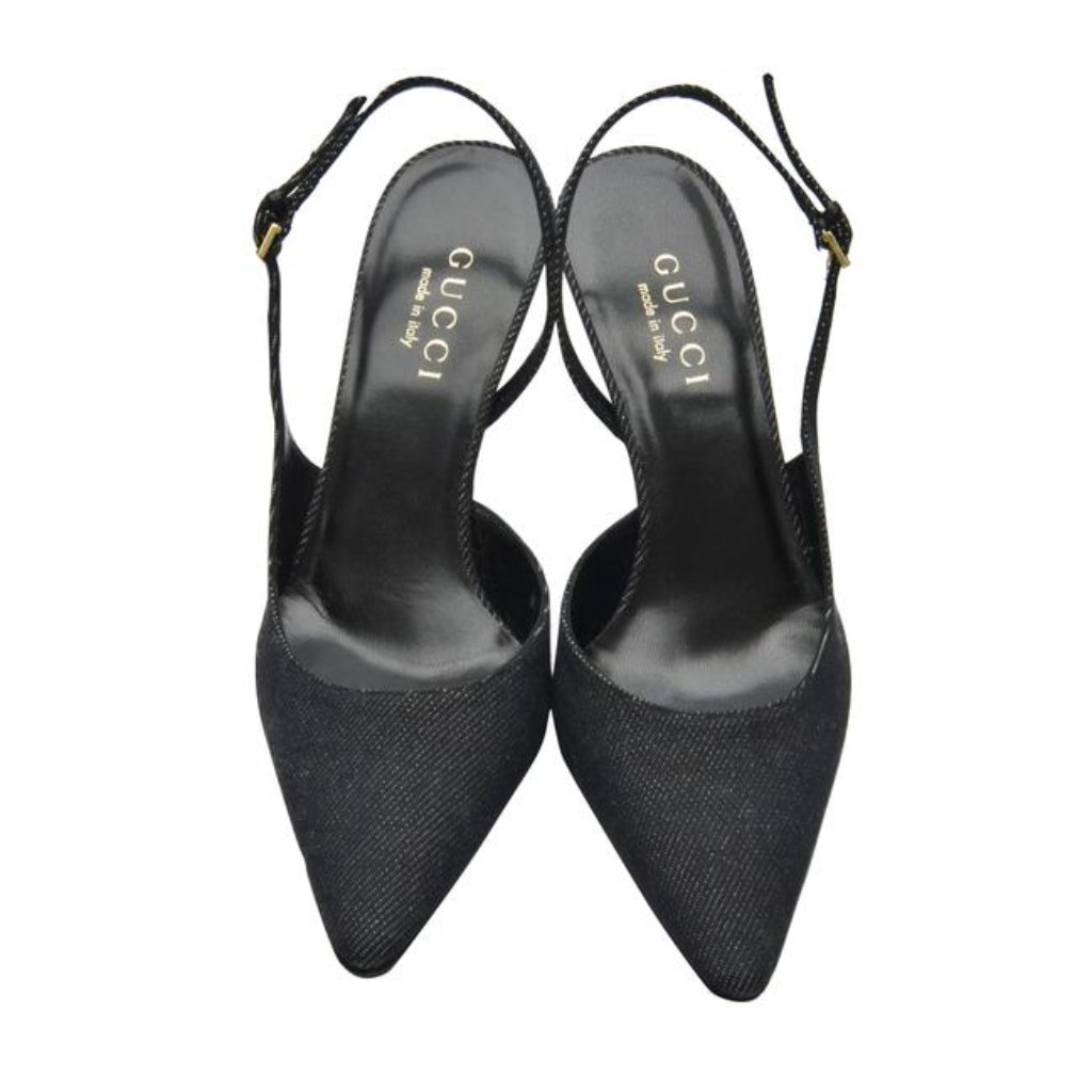 Tom Ford For Gucci "New Cruise" Black Denim Heels